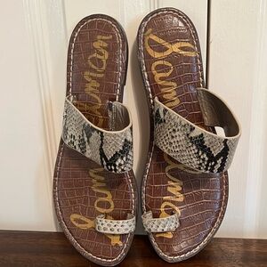 Sam Edleman reptile print sandals size 9 M